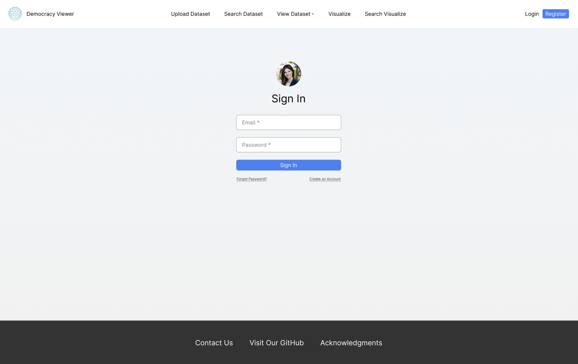 Sign In Page